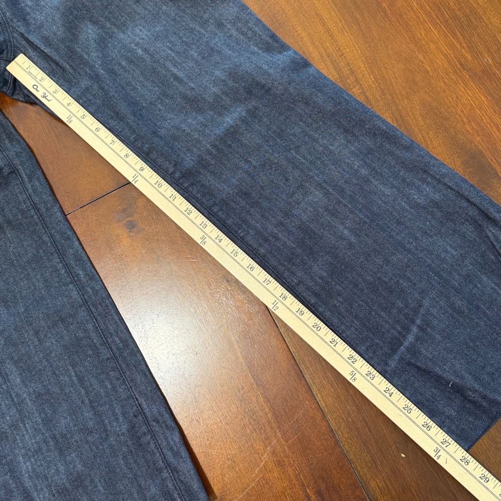 Talbots Womens Wide Leg Trouser Jeans Size 10 Petite Dark Wash Denim Classic - Picture 9 of 9